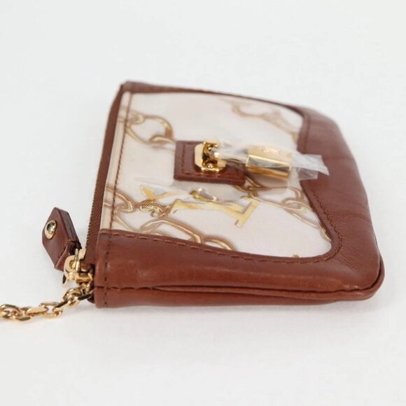LOUIS VUITTON Monogram Charm Pochette Cles Coin Purse White - Picture 3 of 14